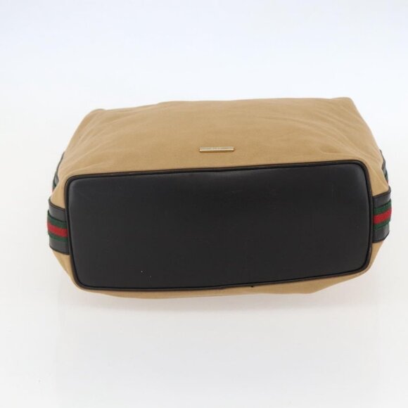 Authentic GUCCI GG Canvas Web Sherry Line Bag Beige Brown gold 001 4287 - Picture 16 of 16